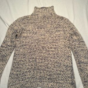 Workshop Republic Clothing. Multicolored Cream/Dark Blue/Violet, eyelash sweater